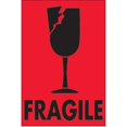 thumbnail image 1 of Tape Logic DL1076 3 x 5 Po. - Étiquettes Rouge Fluorescent Fragiles - Rouleau de 500, 1 of 1