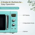 thumbnail image 3 of GOFLAME Horno microondas grande de 0.9 pies cúbicos, microondas retro de 900 vatios con bloqueo de seguridad para niños, función de descongelación y cocción automática, pantalla LED, plato giratorio d, 3 of 5