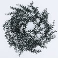 thumbnail image 3 of Black Artificial Flowers Black Eucalyptus Garlands Halloween Garland Black Leaf Garland with Flowers Fake Floral Greenery for Halloween Party Decor Home Backdrop Wall Fall Decor(Black), 3 of 5