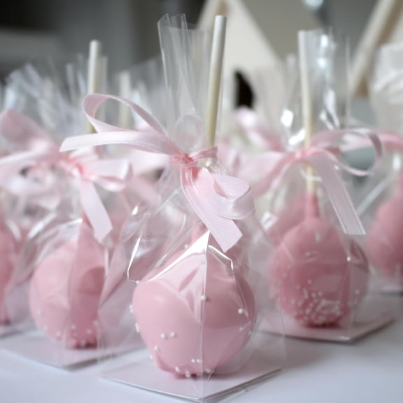 Gusseted Flat Bottom Cellophane Bags with Paper Insert 50Pcs 5x3x12 Inches Gusseted Cello Bags