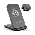 thumbnail image 1 of 15W Chargeur Sans Fil Téléphone Compatible Smart Watch Casque Station d'Accueil de Charge Multifonctionnel Stand Pad avec Câble, 1 of 9