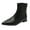 Black, variant on Akiihool Ankle Boots for Women Wide Width Womens Platform Ankle Boots Elastic Block Heel Women Snow Boots Winter Shoes Warm Slip On (Black,6.5)