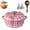 Pink, variant on Pumpkin Dutch Oven Pot with Lid , 4 Qt Enameled Cast Iron Pumpkin Shaped Dutch Oven ,Non-Stick, Oven & Stove Safe Pumpkin Pot , For Soups, Stews, Baking & Holiday Gift Giving