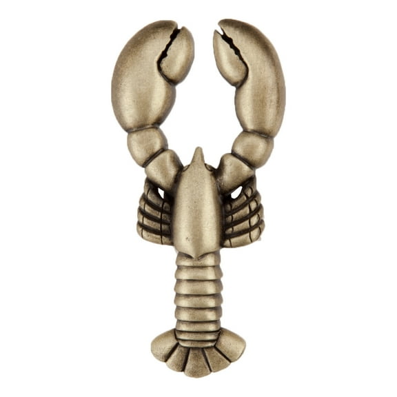Acorn Manufacturing DP8AP Artisan Collection Lobster Knob, Antique Brass