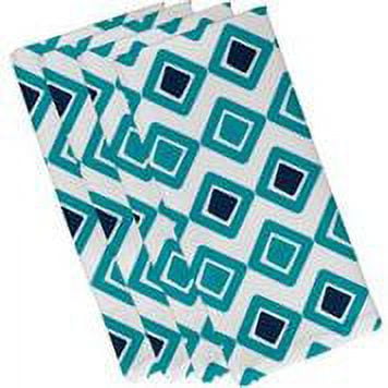 Simply Daisy 19" x 19" Diamond Jive 2 Geometric Print Napkin (Set of 4)