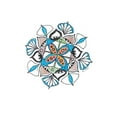 thumbnail image 3 of Loreth, Lanie 19x24 Black Modern Framed Museum Art Print Titled - Aqua Mandala, 3 of 5