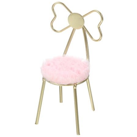 Homoyoyo Miniature Chairs for Dollhouse Bedroom with Iron Material 1Pack