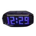 thumbnail image 1 of LED Reloj Reloj Precisión Hora Fecha Temperatura Azul Cola Despertador de sobremesa de mesa, 1 of 8