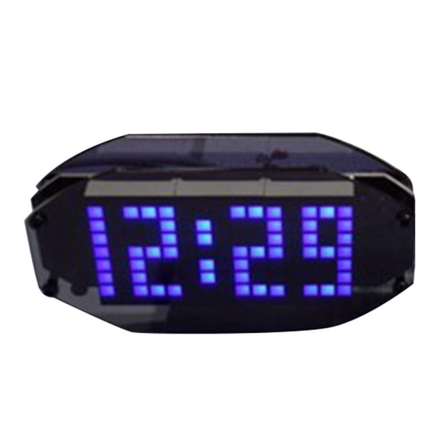 LED Reloj Reloj Precisión Hora Fecha Temperatura Azul Cola Despertador de sobremesa de mesa