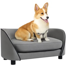 Panier En Osier Pour Chien Avec Coussin Beige - Lit Surélevé Naturel Et Confortable Pour Petit Chien Ou Chat