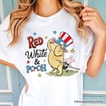 thumbnail image 2 of Red White & Proud Winnie-the-Pooh T-Shirt, 1926 A.A. Milne Patriotic 4th of July Tee, 2 of 5