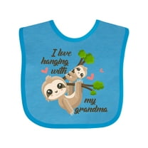 Inktastic Hanging with My Grandma Boys or Girls Baby Bib