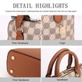 thumbnail image 6 of MKF Collection Marjorie Satchel Bag Women's, Vegan leather Circular Print Shoulder Bag Handbag Purse by Mia K, 6 of 6