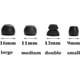 thumbnail image 2 of Replacement Eartips Silicone Earbuds Buds Set for Powerbeats Pro Beats Wireless Earphone Headphones,4 Pair (Black), 2 of 4