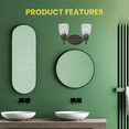 thumbnail image 3 of Golden Parrish 2-Light Bath Vanity in Rubbed Bronze with Seeded Glass, 3 of 7