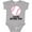 AC-Heather Grey, variant on Inktastic Future Softball Star Sports Girls Baby Bodysuit