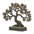 thumbnail image 6 of DecMode 5"W, 18"H Polystone Eclectic Sculpture, Bronze, 1-Piece, 6 of 8