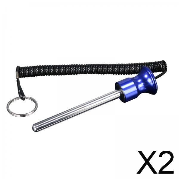 2 Pines Magnéticos Universales Para Apilar Pesas Para Entrenamiento Físico, 10 X 105 Mm, Color Azul
