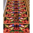 thumbnail image 2 of Stair Treads for Wooden Steps, Puerto Rico Flag Peel and Stick Stair Treads with Reusable Adhesive, Frog Red Flower Summer Leaf Non Slip Indoor Stairs Runner Rugs Mats for Elders Dogs 8"x30" 4PCS, 2 of 7