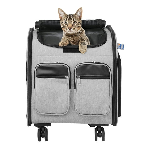 Transportadora para perro o gato Mochila de viaje o paseo con ruedas y ventilacion TV Ofertas Maleta Transportadora mascotas Walmart en linea