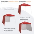 thumbnail image 6 of EAGLE PEAK Sunwall/Sidewall for 10x10 Slant Leg Canopy Only, 1 Sidewall, Red, 6 of 7