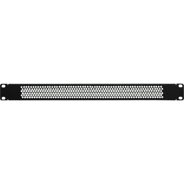 Navepoint 1U Blank Rack Mount Panel Spacer With Venting For 19-Inch Server Network Rack Enclosure Or Cabinet Black