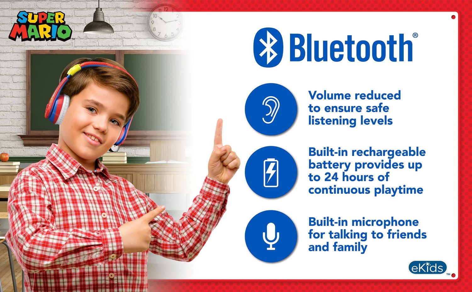 Super Mario Bluetooth Casque