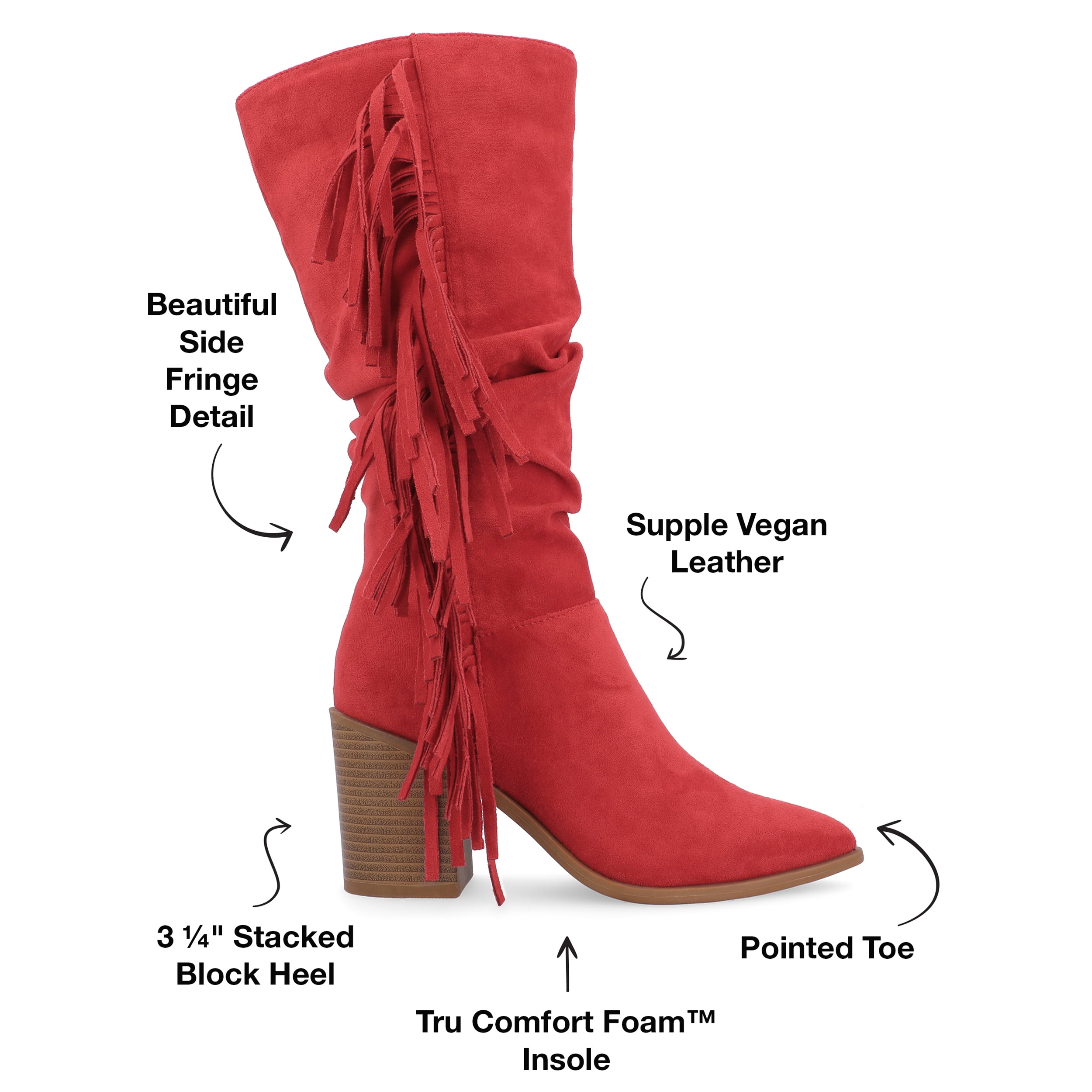 Journee Womens Hartly Western Mid Calf Boots
