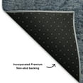 thumbnail image 5 of Addison Rugs Mayfield Premium Machine Washable Transitional Geometric Blue Runner Rug, 2'3" X 7'6" Machine Washable Transitional Geometric Blue Oversized Sherpa Throw Blanket, 5 of 6