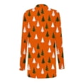 thumbnail image 3 of Oplxuo Christmas Cardigan Sweaters for Women Casual Long Sleeve Xmas Graphic Lightweight Long Cardigans Fall Outwear, 3 of 6