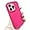 Rose Red, variant on Solid Bright Color Shockproof Soft Silicone Case for Women Girls Compatible with iPhone Case (iPhone 12 Pro Max,White)