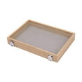 thumbnail image 3 of Jewelry Box Wooden Earring Organizer Tray for Store Display Bedroom Showcase No Grid Gray, 3 of 8