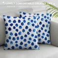 thumbnail image 3 of PIKWEEK Decorativepillows Case Throw Pillows CoversNavy Paint Blue Watercolor Polka Dot Watercolour Brushstroke Sofa Cushion Cover Pillowcase Bed Car Living Home Multiple specifications&nbsp;, 3 of 5