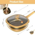 thumbnail image 3 of Titanium Ceramic Pan, 12in Titanium Alloy Non-Stick Pot With Lid, With Ergonomic Stay-Cool Handles, Multi-Purpose Deep Saute Titanium Frying Pan, For Cooking, Frying, Baking (With lid), 3 of 9