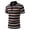 Khaki, variant on French Chic Polos for Men Collared Yellow Short Sleeve Button Tops Fashion Casual Printed Striped Polos Khaki,Xxl