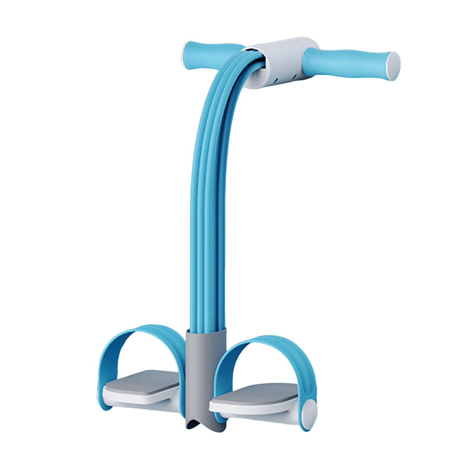 Foot Pedal Resistance Band TPE 6 Tube Smart Stirrup Puller Multifunctional Abdomen Waist Arm Leg Trainer Fitness 1pc