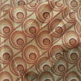 thumbnail image 3 of Burnt Orange Tulle Curtains with Rod Pocket, Retro Design Inspirations with Doodle Style Circles and Stripes Swirled Lines, Sheer Drape for Wedding Party 2 Panels, 7 Sizes, Multicolor, by Ambesonne, 3 of 3