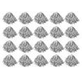 thumbnail image 4 of 20 pompones de animadoras de PET duraderos de color puro con mango de 3,3 pulgadas para fiestas deportivas, espectáculos y escenarios, color plateado, 4 of 14