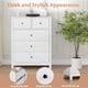thumbnail image 3 of De altura 5-cajón moderno de madera cómoda con deep cajones y metal knobs para para niños' dormitorio, entrada o hallway, 3 of 8