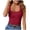 Red, variant on Gunia Ribbed Womens White Tank Top Ribbed Summer Scoop Neck Slim Fitted Tops Casual Basic Knit Sleeveless Shirts Tanktops For Women Camisole