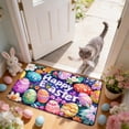 thumbnail image 3 of Tyidzon Easter Door Mat, Easter Buny Welcome Doormat, Happy Colorful Rabbit Front Door Mat Non-Slip Backing Spring Doormat for Indoor Outside Entrance Home Decor, 3 of 6
