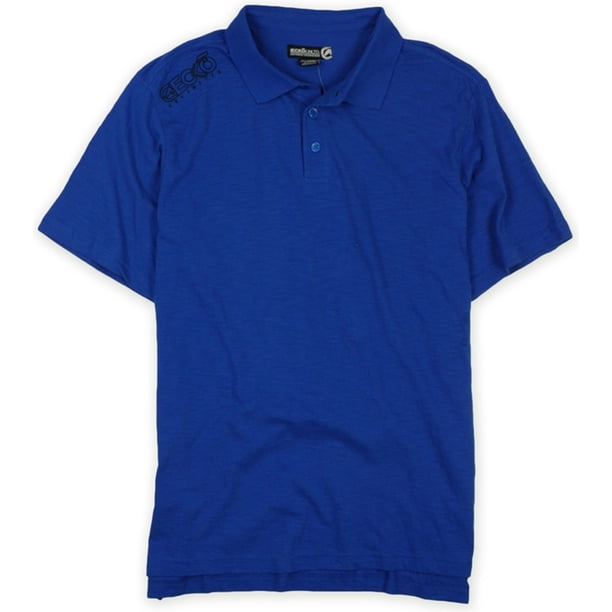 Ecko Unltd. Polo de rugby para hombre Of The Shoulder, azul, extragrande