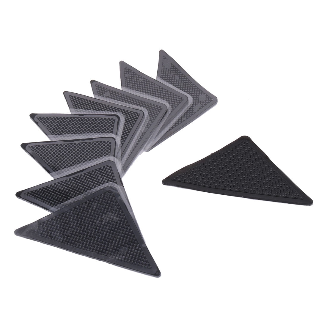 PiccoCasa 8Pcs Household Non-Slip Rug Pad Black 5.9' x 3' x 0.12'