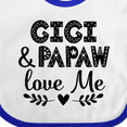 thumbnail image 4 of Inktastic Gigi and Papaw Love Me Boys or Girls Baby Bib, 4 of 4