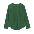 thumbnail image 5 of Holzkary Workout Tops for Women Crewneck Yoga Shirts Lightweight Athletic Gym Running Sport Casual T-Shirt Long Sleeve Shirts Crew Neck Casual Fall Fashion Blouses Basic Tops Work Clothes Green M, 5 of 9