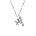 thumbnail image 2 of Delight Jewelry Silvertone Medium Pegasus Silvertone Always My Sister Bar Charm Necklace, 23", 2 of 4