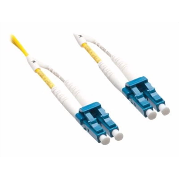 Axiom LC-LC Singlemode Duplex OS2 9/125 Fiber Optic Cable - 90m - Yellow - Network cable - LC single-mode (M) to LC single-mode (M) - 90 m - fiber optic - duplex - 9 / 125 micron - OS2 - riser - yellow