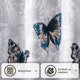 thumbnail image 3 of Cortina de ducha NQ poliéster impermeable gruesa mariposas y flores 200x200cm, 3 of 4