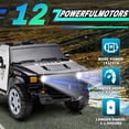 thumbnail image 2 of 12v7a 30w*2 Four-wheel drive leather seat one button start,forward and backward, high and low speed, music, front light, power display, two doors can open, 2.4G R/C, seat belt four wheel absorber, 2 of 16