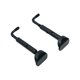 thumbnail image 3 of 2 tornillos de abrazadera para barbilla de violín 4/4, gancho dividido, piezas de reparación de hardware resistentes Negro, 3 of 9